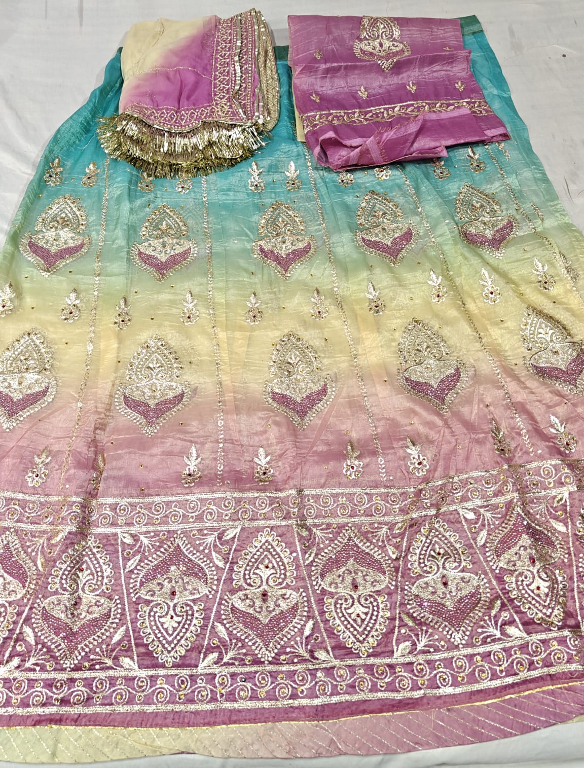 Multi Shades Poshak